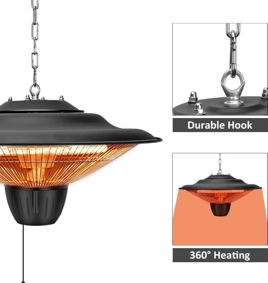 Electric patio heater waterproof