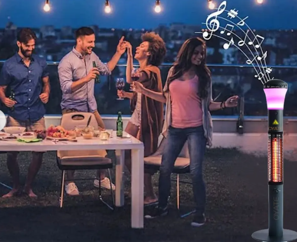 Wasserdichter Heizstrahler für die Terrasse von Nachtclubs